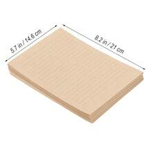 100Pcs Vintage Kraft A5 Lined Letter Paper Retro Writing Paper For Home Office Stationary1 - 3 - View 6