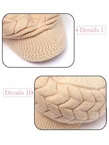 1 Set Unisex Knit Hat And Gloves, Fashion Casual Warm Beanie Cap And Mittens, Suitable For Autumn/Winter Daily Use, Outdoor Travel, Hiking, Skiing, Cycling - Multicolor - View 9