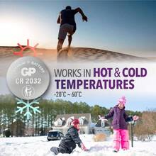 Pilas CR2032 - Pack de 10, - Pilas de Litio CR 2032 botn de Alto Rendimiento de 3V Ideales para Adornos de Navidad, Luces, Bsculas, Llaveros de Coche y ms - inicial - Ver 5