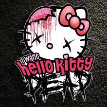 Sanrio 邪恶KT猫液体汽车贴纸 - 想要HelloKitty美式装饰窗贴 - 韓國電信 - 查看 2
