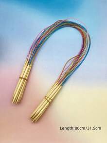 织针，直针和环针，40厘米/80厘米可选，适用于编织毛衣和袜子