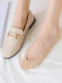 女士夏季硅胶防滑隐形薄冰丝船袜舒适凉爽透气休闲弹力袜 - 彩色 - 查看 7