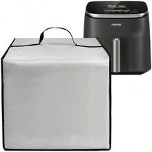 Air fryer mat, heat resistant, waterproof, dustproof, suitable for various air fryers with multiple functions - Plateado - Ver 2