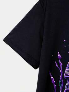 Summer Men's 3D Digital Print Colorful Headphone Pattern Fashion Round Neck Short Sleeve Casual Comfortable Versatile Men's T-Shirt Top - Màu sắc hỗn hợp - Xem 5