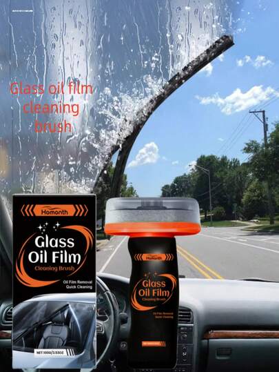 Homonth Cepillo de limpieza de vidrio, limpiador de manchas de agua y suciedad en parabrisas, retrovisores, limpieza y brillo/Limpieza, renovación y mantenimiento de vidrios de coche, cocina y hogar para una visión clara, modelos aleatorios antiguos y nuevos