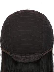 13*4*1T蕾丝前假发，28英寸长波浪卷发合成蕾丝假发，带刘海，耐热纤维，适合日常佩戴 - 彩色 - 查看 8