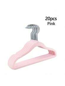 Premium 11.8-Inch Children's Hangers, Pack Of 20, Gray Baby Velvet Hangers, Non-Slip, Space-Saving Felt Hangers, Wardrobe Clothes Organizer, With 360° Swivel Hooks, Suitable For Children, Toddlers, And Teenagers - Multicolor - View 12