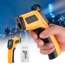GM320 -50-400℃ Industrial Infrared Thermometer Handheld Non Contact Temperature Tester Meter - Naranja - Ver 6