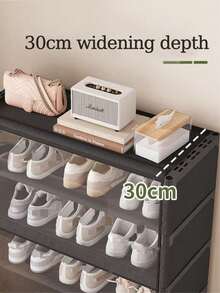 Wielofunkcyjna, przezroczysta, pyłoszczelna szafka na buty z klapką, 1/2", łatwa w montażu, z pokrywą, szafa na buty, regał, półka na buty, niezależna ekspozycja, nie wymaga montażu, regał wolnostojący, regał na książki, nadaje się do sypialni i salonu, przechowywania w pomieszczeniach, sypialni, kuchni, salonu, gabinetu, biura, przechowywania w okresie świątecznym, prezentów świątecznych i bożonarodzeniowych - Wielokolorowe - Zobacz 7