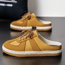 Zapatos de Moda para Mujeres, Sandalias de Verano al Aire Libre, Medio Paquete, Antideslizantes, Suela Suave, Cómodas, Zapatillas Casuales para el Hogar y Uso al Aire Libre - amarillo parduzco - Ver 2