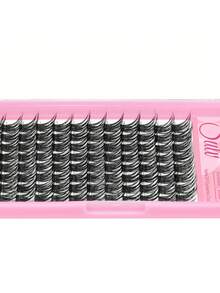 Sulv 96pcs 12 Rows DIY Eyelashes Cluster 10-20mm To Choose DIY Lash Extensions False Lashes Lash Clusters For Self Application At Home - Black - View 4