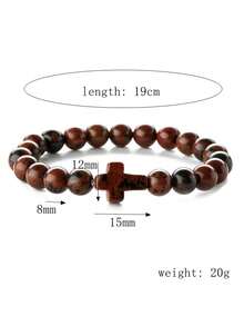 Natural Stone Turquoise, Volcanic Agate, Cross Bracelet, Popular Cross-Border E-Commerce Item - Bracelet - View 3