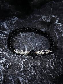 6毫米黑色碧玺护身手链，释放负能量，增强自信和稳定性，男女皆宜，瑜伽冥想疗愈手链，日常佩戴饰品，馈赠佳品。 - 彩色 - 查看 4