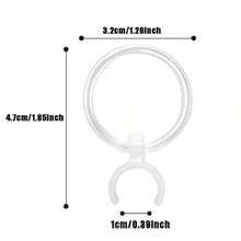 2/5/10/20pcs Diamond Painting Magnifying Glass, White Plastic Magnifying Glass, Suitable For Diamond Embroidery And Handicraft Accessories, Suitable For Cross Stitch, Beading And Handicrafts.