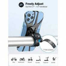 Bike Phone Mount, Universal Bike Phone Holder, 360 Rotatable, Silicone Phone Mount Handlebar IPhones, Huaweii, Pixel, And Other 4.5 - 0 Mobile - Black - View 5