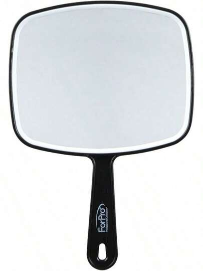 EstiloTendenciaForPro - Espejo De Mano De Alta Calidad, Espejo De Mano Multiusos Con Reflejo Sin DistorsióN, Mediano, Negro, 6.3 Pulgadas De Ancho X 9.6 Pulgadas De LargoCalidad PremiumVersióN Mejorada