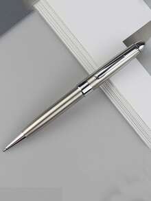 1pc Classic High-End Business Pen, Business Twist Ballpoint Pen 1.0mm Exquisite Design Black Ink Refill Rollerball Pen, Suitable For Signature Business Office Supplies For Men And Women, Luxury Black Ink VIP Client Exclusive Metal Ballpoint Pen - Multicolor - View 12