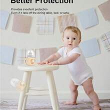 1个硅胶奶瓶套，适用于天然玻璃婴儿奶瓶，硅胶材质，易握手柄，防摔，兼容4/8盎司玻璃奶瓶