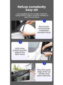 汽车车窗防蚊网，透气夏季遮阳帘，兼具通风、隔热和防虫功能 - 遮陽簾 - 查看 10