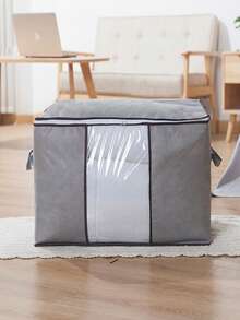 1个可折叠透明窗口收纳袋，无纺布材质，防潮整理袋，适用于收纳被子、衣物，搬家打包，居家宿舍适用。 - 彩色 - 查看 8