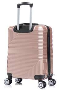 R.Leone Valigia da 1 Fino a Set 4 Trolley Rigido grande, medio, bagaglio a mano 55x40x23 cm Wizz, ITA Airways e bagaglio 45x36x20 cm in ABS 8005 - Blu - Visualizzare 6