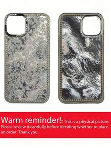 Funda de teléfono con patrón de flores blancas, brillo y glaciar, compatible con iPhone 17 Pro Max, 17 Pro, 16 Pro Max, 15, 13 Pro, 14 Plus, 12 Pro, 17 Air, 11, con borde de cristal de Rhinestone, a prueba de golpes y protección anti caídas - flores - Ver 7