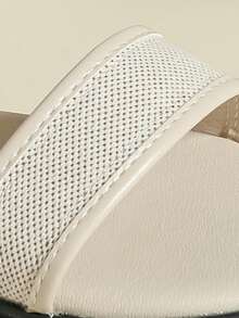 厚底女士搭扣凉鞋，撞色复古度假波西米亚风露趾设计，舒适厚底平底鞋，适合春夏季节，可搭配连衣裙、沙滩装，透气优雅 - 杏色 - 查看 8