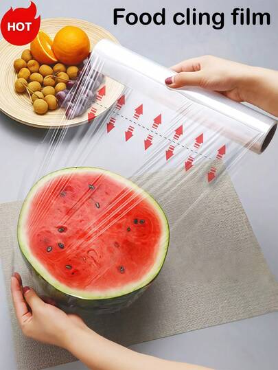 PE One-Time Food Preservation Cover, Suitable For Refrigerator/Microwave, Temperature Range: -60°C To 110°C, Excellent Sealing Performance. Tear-Resistant, Leak-Proof. Kitchen Refrigerator Food Preservation Cover, Can Be Used To Store Leftovers, Fruits And Groceries. Odor-Proof, Leak-Proof, Dust-Proof, Suitable For Freezer. Refrigerator Food Preservation Cover. Kitchen Preservation Accessory, Helps Preserve Vegetables And Fruits.