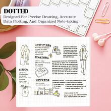 Travelers Notebook Inserts,Dotted Refill,Standard Regular TN Journal,30 Sheets,8.25\ X 4.25\,Pocket Travelers Notebook For Journals,Dis,Planners - 補充裝點狀 - 查看 5