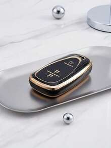 Funda para llavero de coche Chevrolet, adecuada como regalo para novio, familia - A - Ver 2