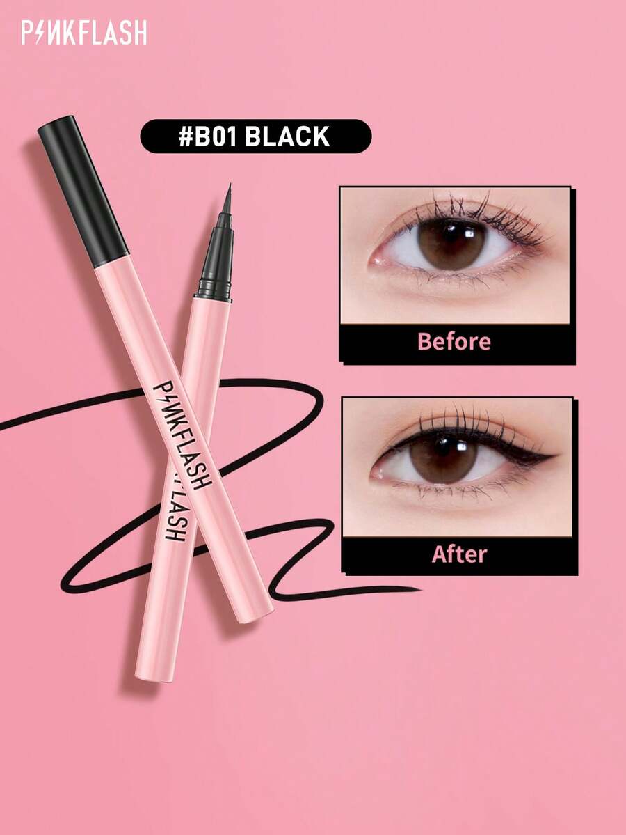 PINKFLASH眼线笔，持久防水，防晕染，方便易用，适合万圣节和节日妆容，打造迷人妆容 - B01 - 查看 1