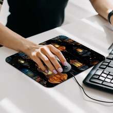 1个斋月节电脑鼠标垫，游戏鼠标垫，防滑橡胶底座笔记本电脑鼠标垫，适用于办公无线有线鼠标