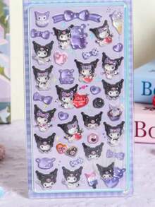 Embossed Gem Stickers, Diamond Phone Case Decorative Stickers, Cute DIY Handmade Diary Stickers, Cute Creative Stickers, Phone Stickers, Cartoon Style Phone Case Decorative Stickers, Luggage Stickers (Random Color) - Multicolor - View 7