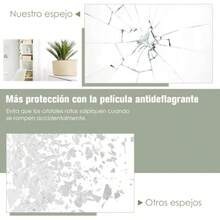 60 x 15 Pulgadas Espejo de CambiadorEspejo de Piso Cuerpo Completo Espejo de Piso Grande Con Soporte Colgante o Apoyado Contra La Pared para Guardarropa Dormitorio Vestidor Oficina Comedor - Dorado - Ver 5