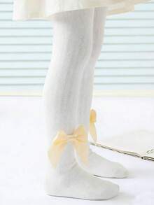 Girls' Breathable Mesh Stockings With Bow, Thin Pantyhose For Kids, Spring/Summer - Multicolor - View 6