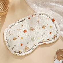 Newborn Pillow, Infant Baby Muslin Cloud Pillow, Baby Toddler Pillow, Absorbent Breathable Flat Pillow, Baby Anti-Spit Milk Pillow Pad - Multicolor - View 16