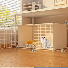 1 Set DIY Cat Cage, All-In-One Cat Villa, Space-Saving Indoor Cat & Dog Kennel