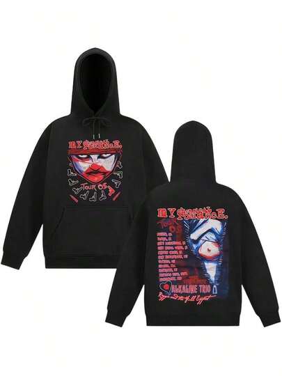 Mys Chemicals Romances Punk Band Tour 2025 Hoodie Men Women Clothing Fashion Oversized Winter Aesthetic Trendss Casual Sport Swearsweatshirts For Women Hoodies For Men Black Hoodie For Women Men's Hoodie Sweatshirts For Men