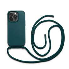 IP15 Pro Max Phone Case With Adjustable Cord | Minimalist Case With Crossbody Strap - Verde Oscuro - Ver 6