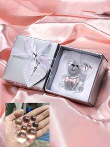 1 Stück Kristallbär Handwerk, modischer & süßer Kristallbär, Muttertags Geschenk, Valentinstag Geschenk, Geburtstagsgeschenk, Hochzeitsgeschenk, Geschenk zum Schulanfang, handgefertigt, Tischdekoration, Auto Innenraum Dekoration, Schlafzimmer & Wohnzimmer Dekoration, Geschenk für Freunde, Liebhaber, Lehrer, Eltern - Verschiedenfarbig - Übersicht 3