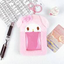 Hello Kitty毛绒卡包钥匙扣，可爱Sanrio毛绒卡包，照片展示挂件，学生证卡包，卡片收纳袋，萌趣照片卡展示盒，精美礼品袋，情人节礼物装饰品 - 彩色 - 查看 11