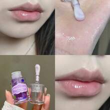 HERORANGE Set de 3 aceites labiales hidratantes con sabor a fruta, brillo labial, nutritivo, cuidado, reparador, hidratante, para labios suaves - Multicolor - Ver 7