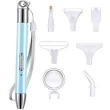 USB Rechargeable Illuminated Pen Set, Includes 6 Replacement Pen Tips & Magnifier, Suitable For Diamond Painting