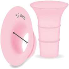 Nipple shield compatible with Elvie Single/Double Electric, Elvie Stride Cup, Medela PersonalFit Flex Shield, pink color, for breastfeeding - como en la foto - Ver 9