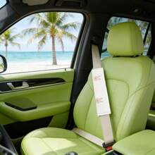 1件卡通熊兔安全带肩套，高品质四季通用棉纱舒适汽车防锁安全带肩套安全带套汽车配件