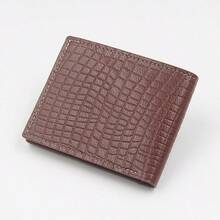 Brown & Black Foldable Driver's License Wallet, Folding Men's Driving License, Bank Card Holder, ID Card Slots, Bank Card & Document Organizer, Travel Pouch, Gift For Dad, Family, Friends, Students, Casual, Business - Brown - View 3