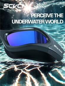 KAPVOE Kính bơi SCVCN dành cho nam và nữ, kính bơi chuyên nghiệp, kính bơi mạ điện, chống sương mù, có thể điều chỉnh, kính bơi dành cho người lớn. - Nhiều màu - Xem 5