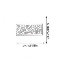 创意花卉边框金属切割模具，DIY剪贴簿相册和压花模板，贺卡制作工具，卡片纸切割工艺品，礼品卡制作模板模切。 - 銀色 - 查看 8