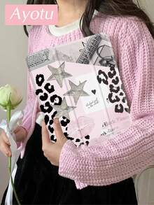 Ayotu 1件豹纹嘴唇星空图案平板电脑保护套和Kindle电子书保护套,兼容第10代、11代/Air 4代/Air 7代/9.7英寸,兼容三星Galaxy Tab A9 Plus、Kindle(第11代-2024年发布)(6英寸)、Kindle Paperwhite第12代(2024年发布),绝佳节日礼物,时尚简约图案。 - 彩色 - 查看 3