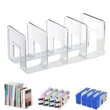 Marte Vanci Clear Acrylic File Sorter, Acrylic Purse Organizer, Sturdy Desk Magazine Holder Handbag Organizer Clutch Divider For Letter Office Supplies 4 Sections - 1Pack - 查看 1